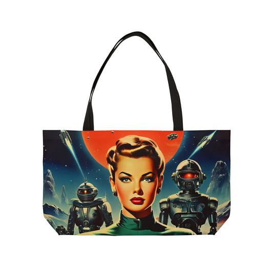Sci-Fi Queens of Outer Space Weekender Tote Bag